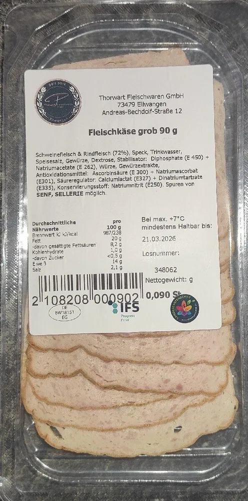 Fleischkäse Grob