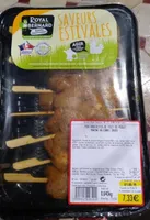 Mini brochette de filet de poulet mariné au curry
