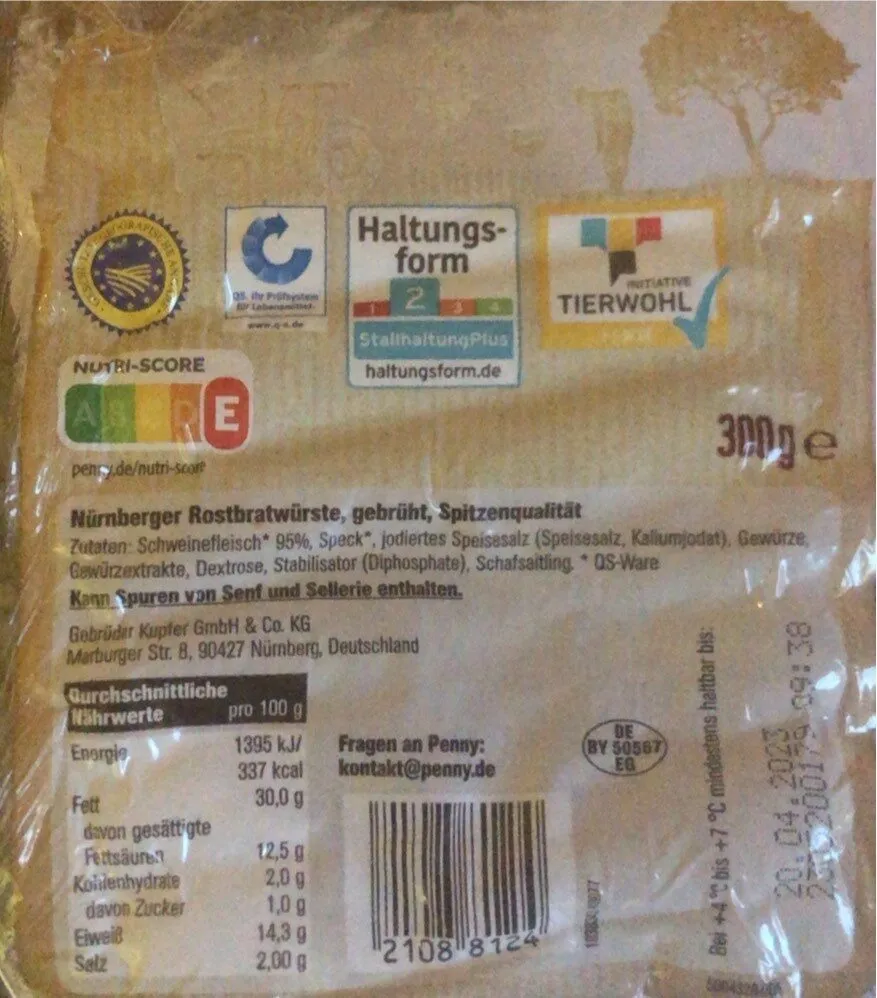 Nuenberger rostbratwurste