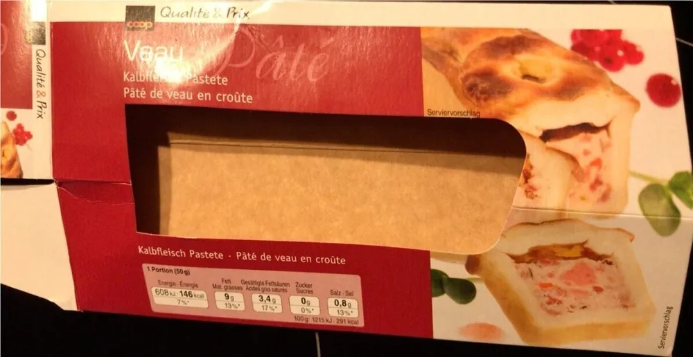Kalbfleisch Pastete