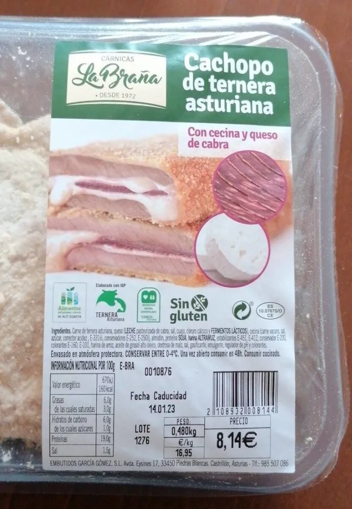Cachopo de ternera asturiana