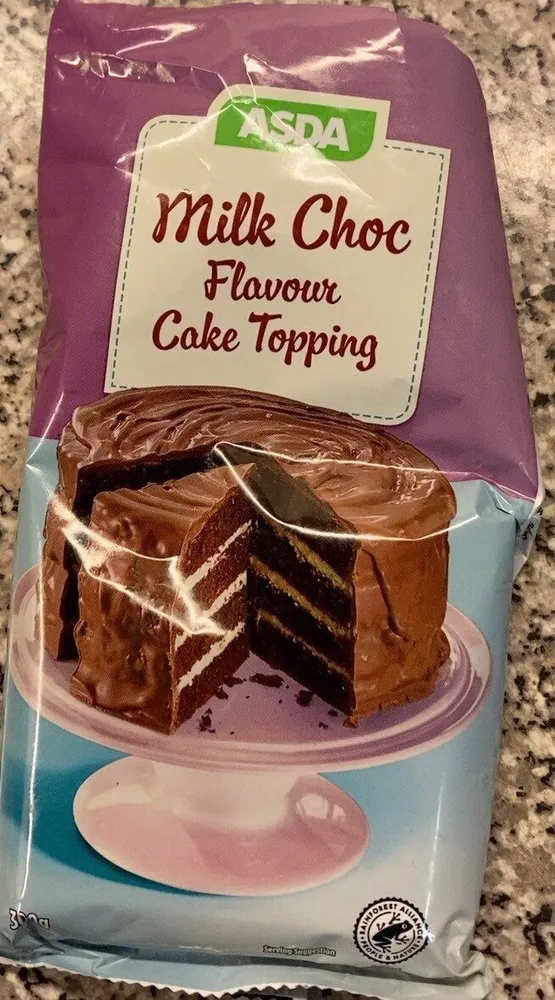 milk choc flavor cake topping