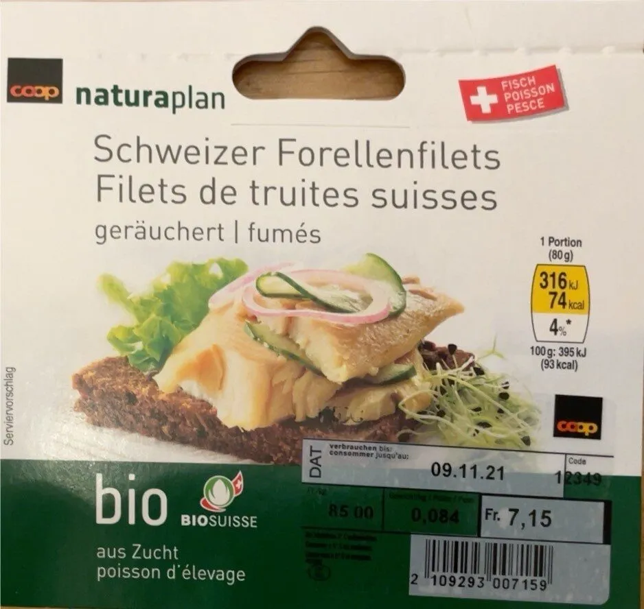 Filets de truites suisses / fumés