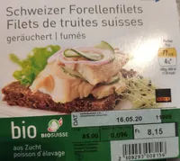 Filets de truite suisses