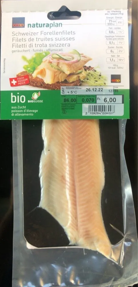 Filets de truites fumés
