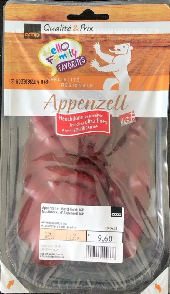 Appenzeller Mostbröckli IGP