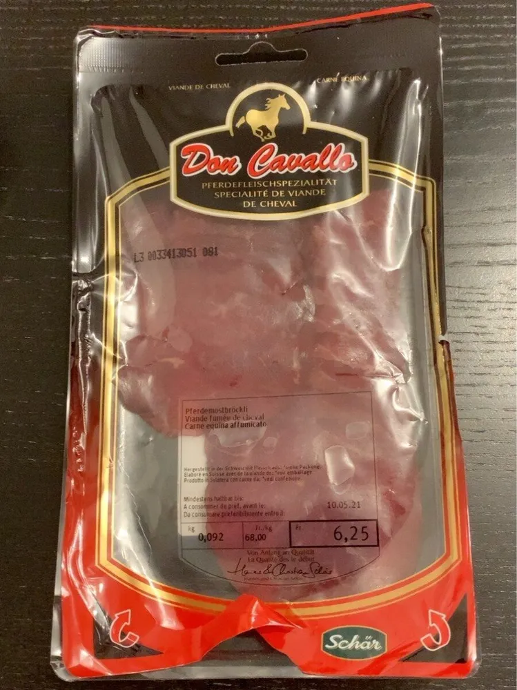 Viande fumée de cheval