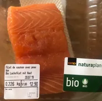 Filet de saumon avec peau bio