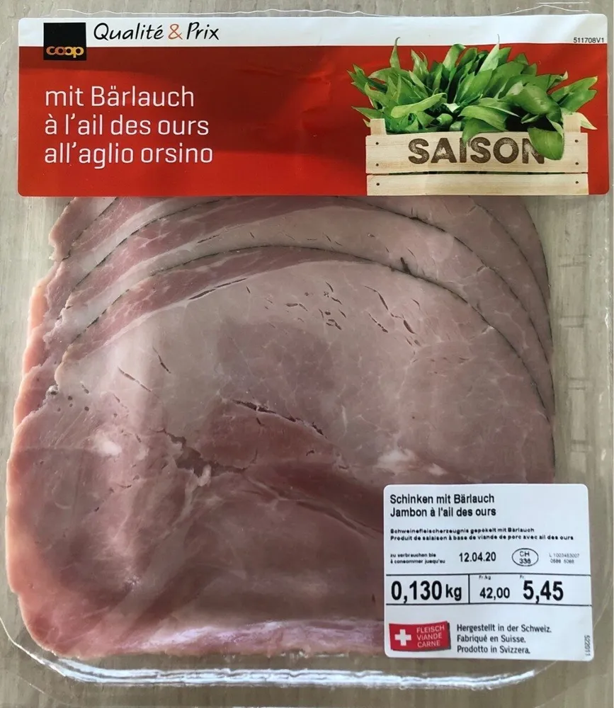 Jambon à l'ail des ours