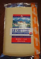 Le gruyère switzerland salé