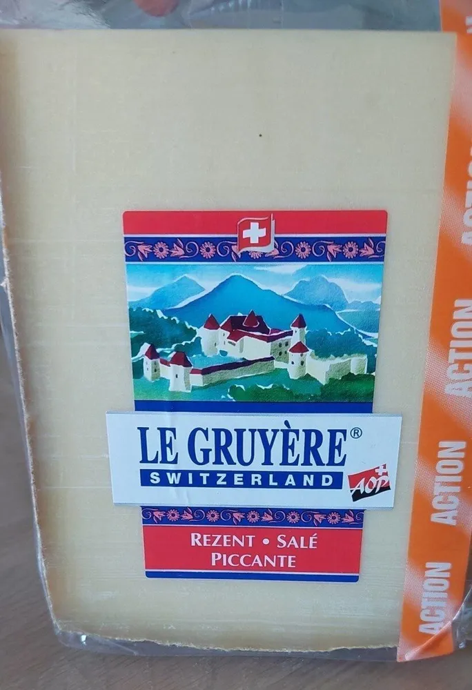 Le gruyère AOP salé