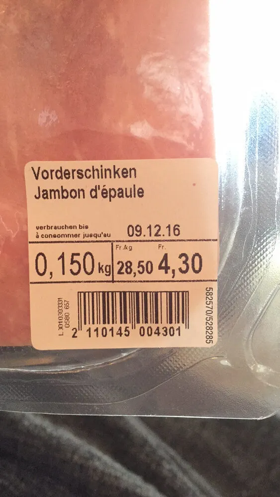 Jambon d'épaule