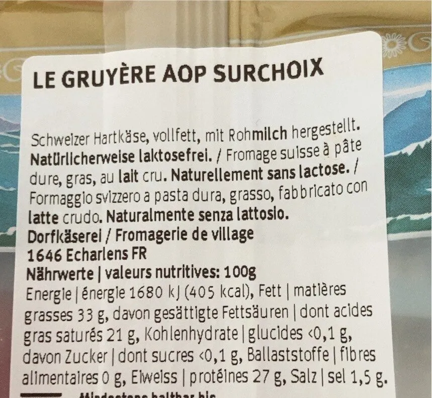 Le Gruyere AOP