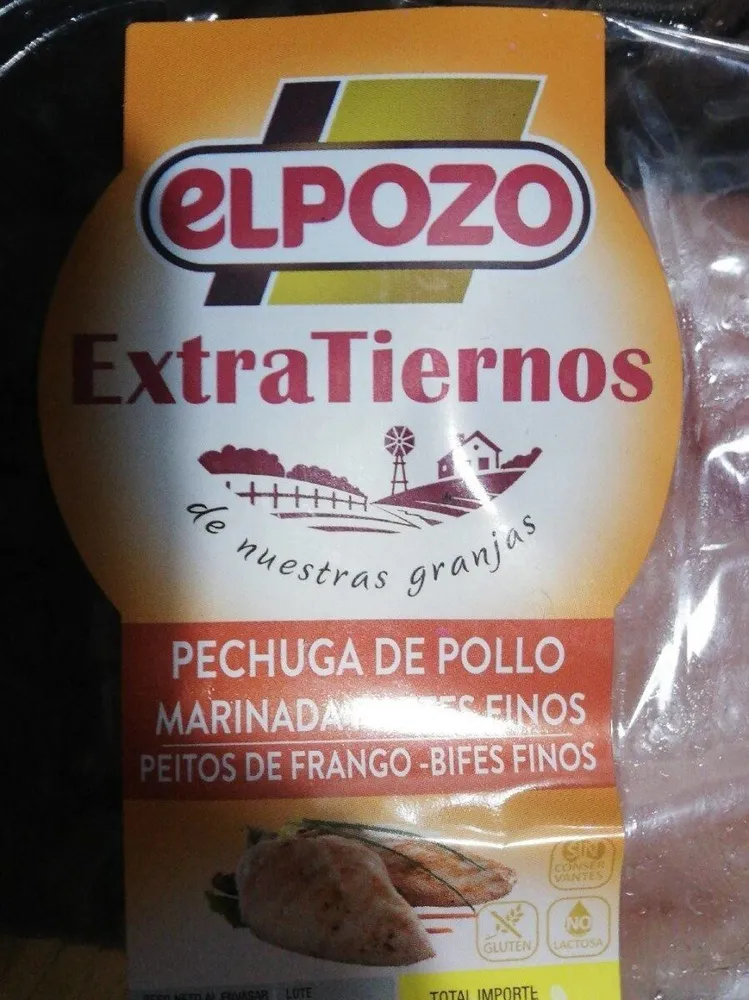 Pechugas fileteadas finamente