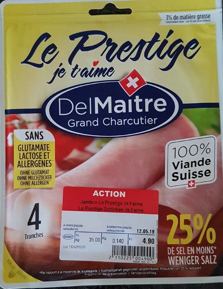Jambon Le Prestige Je t'aime