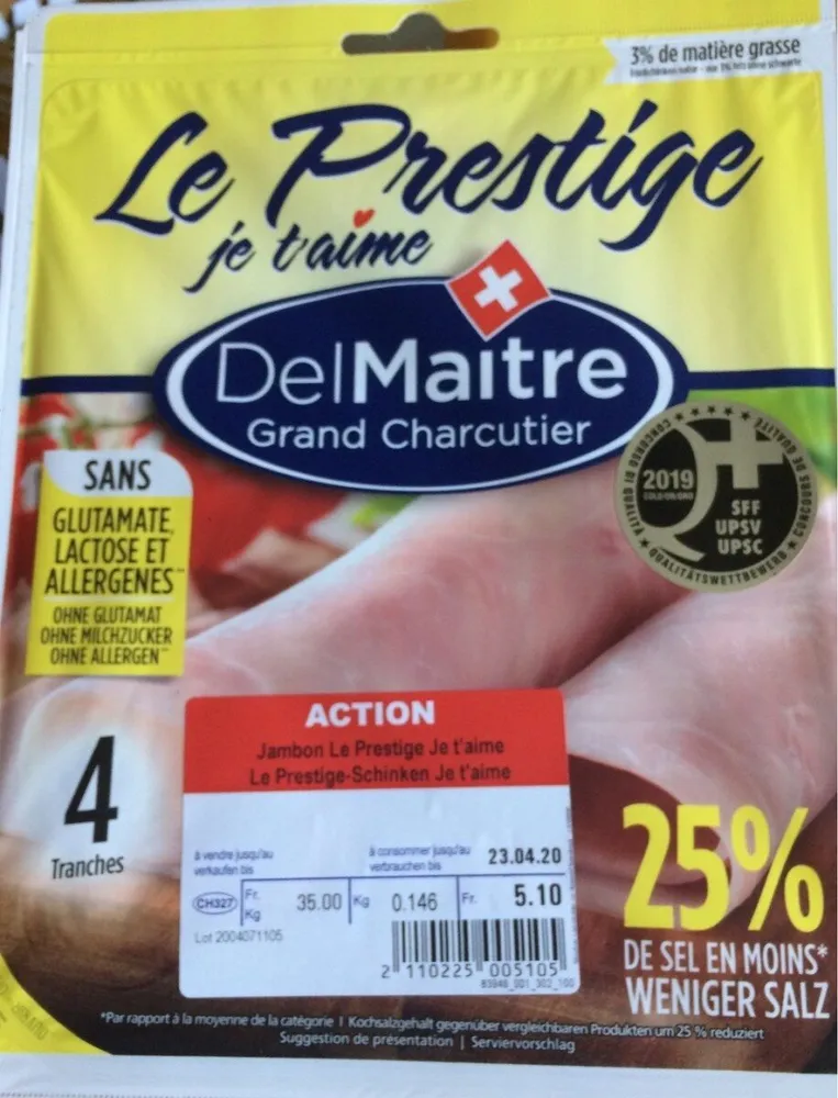 Jambon Le Prestige Je t'aime