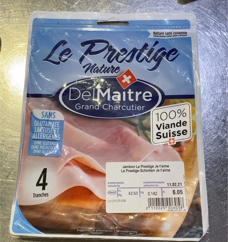 Jambon Le Prestige Je t’aime