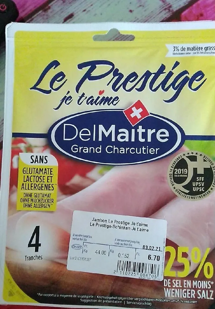 Jambon Le Prestige Je t aime