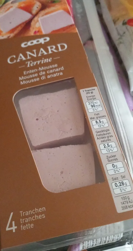 canard terine mousse