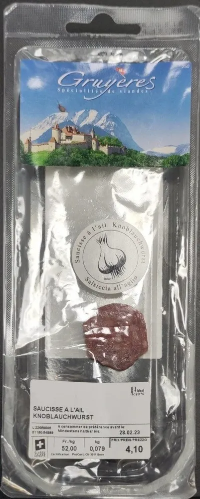 Saucisse a l'ail Knoblauchwurst