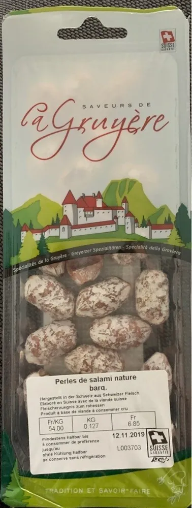 Perles de salami nature