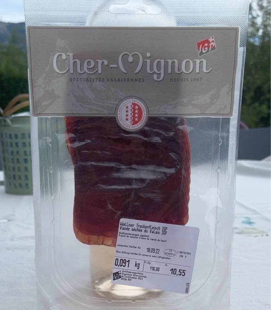 Viande sechee du valais