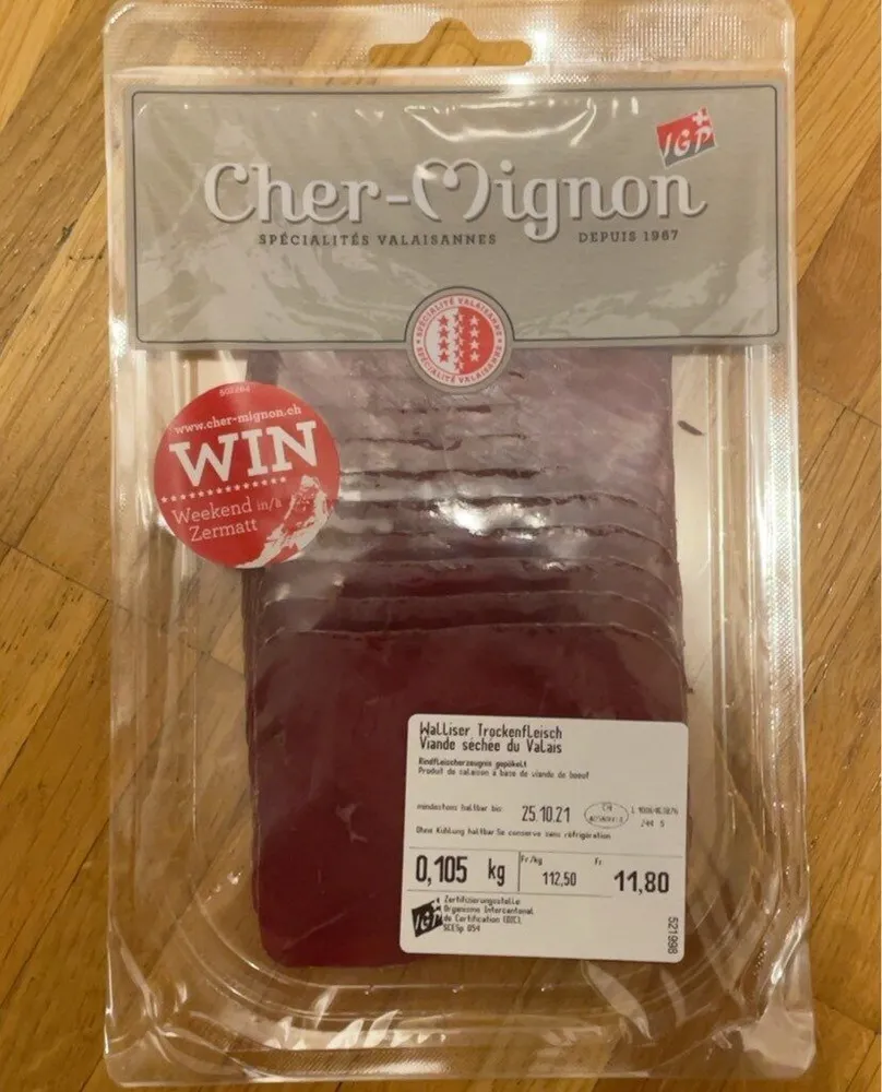 Viande sechee du valais