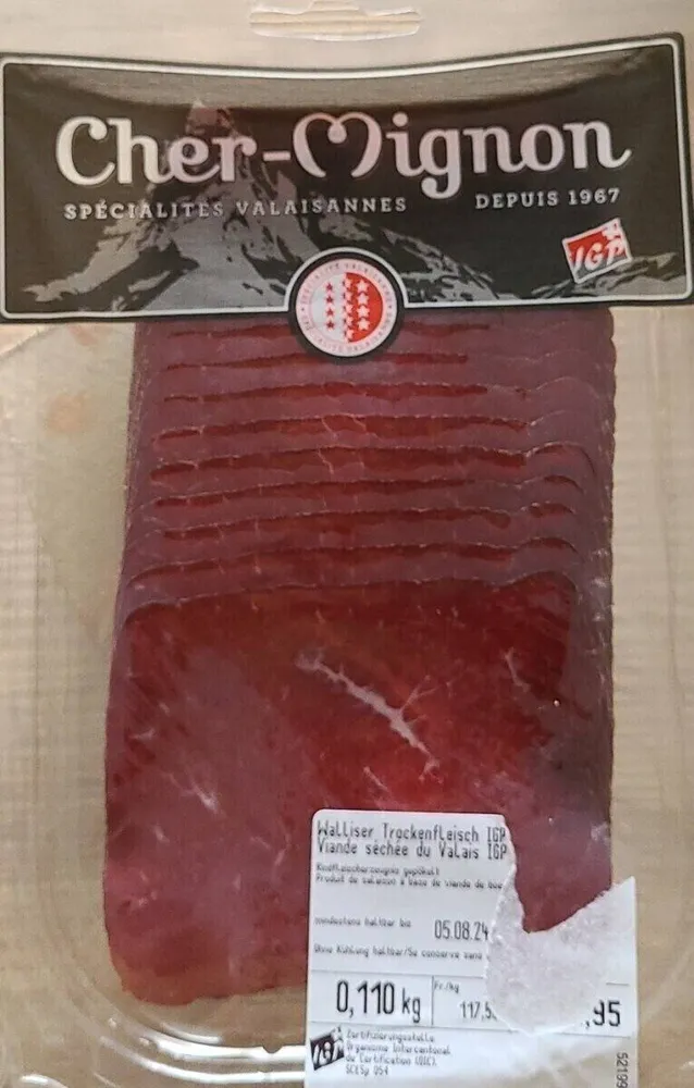 Viande séchée du Valais