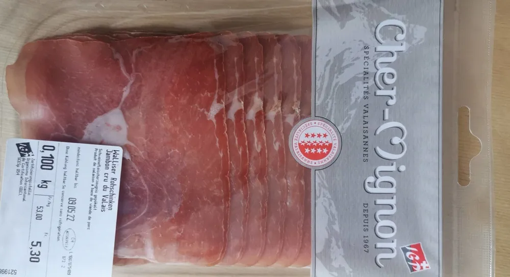 Jambon cru du Valais