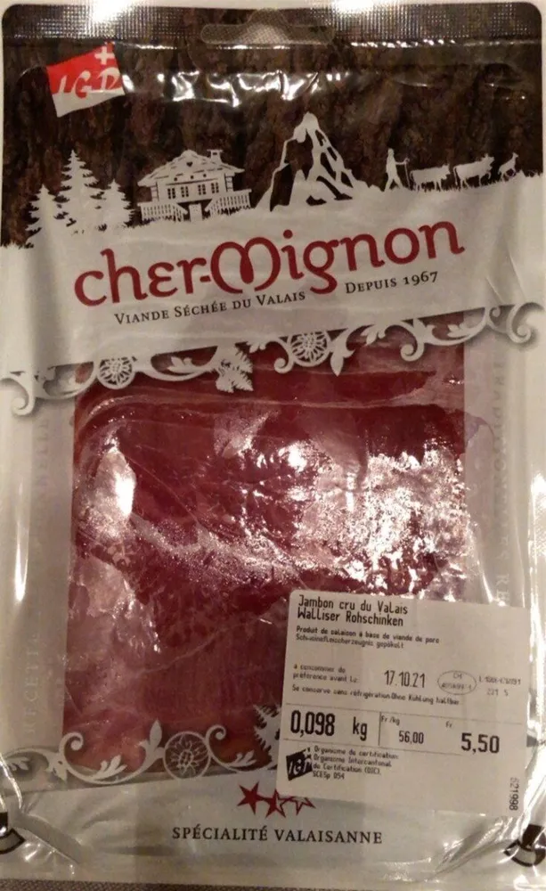 Jambon cru du Valais