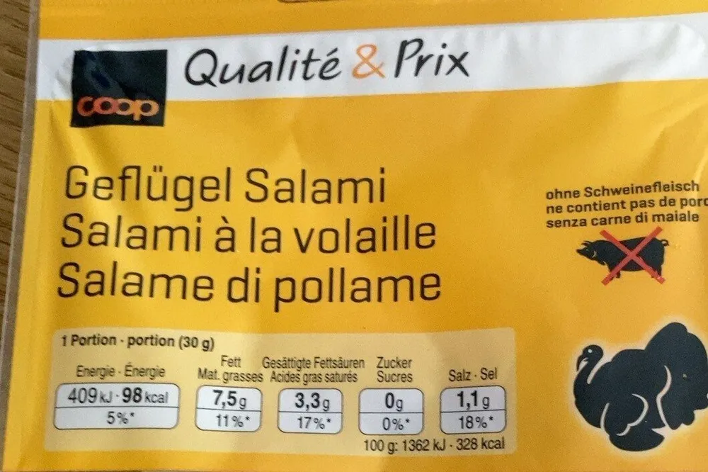 Geflügel salami