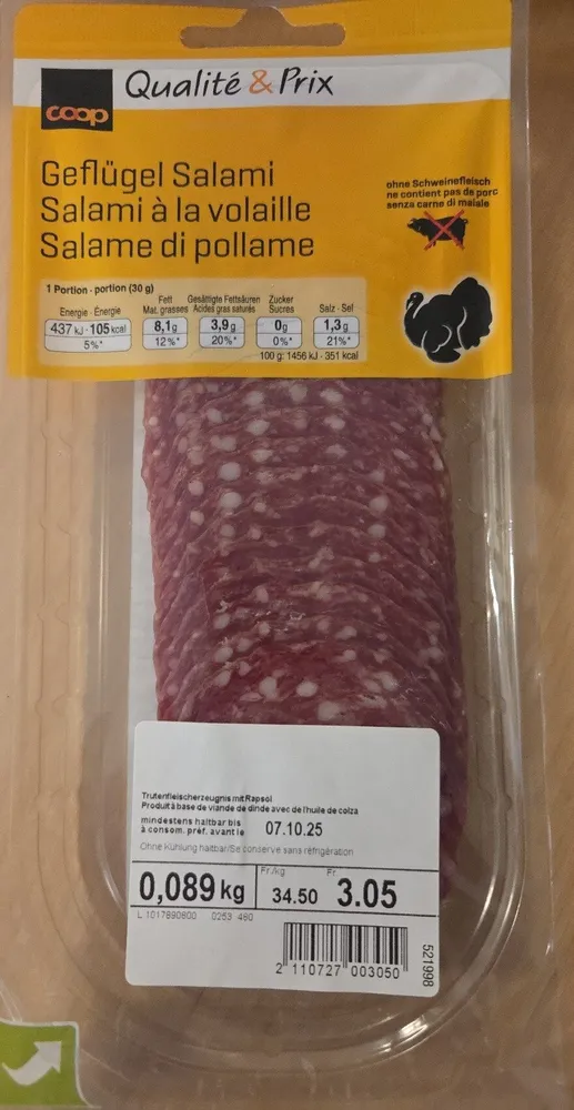 Geflügel Salami
