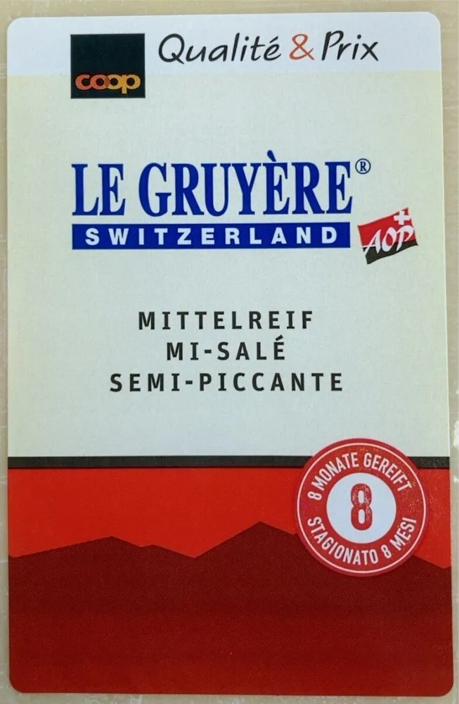 Gruyère mi-salé