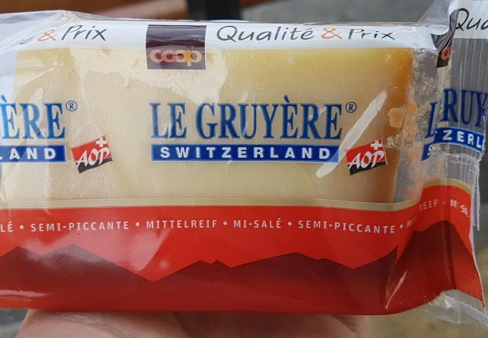 Le Gruyère Switzerland AOP mi-salé