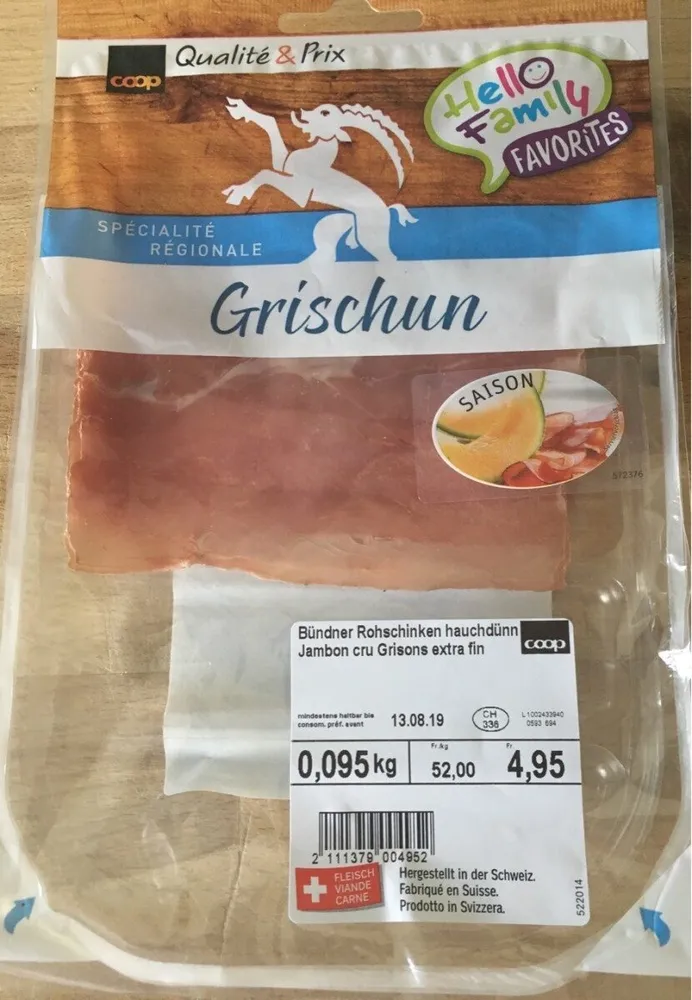 Jambon cru des Grisons extra fin