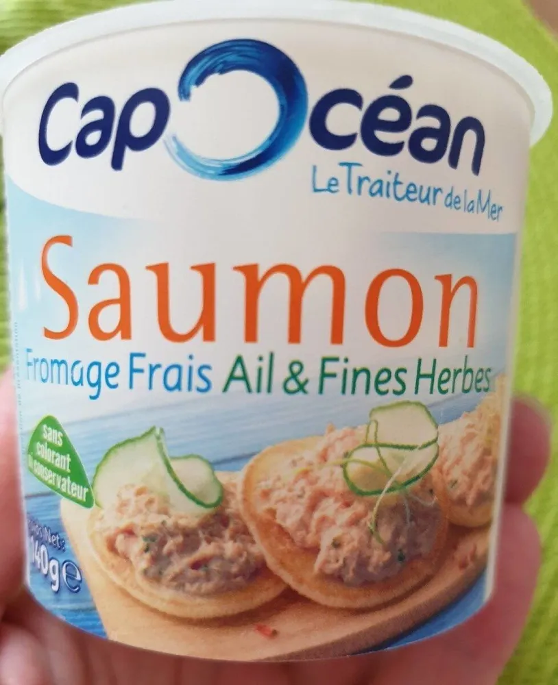 Préparation  à base de saumon et de fromage frais
