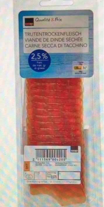 Viande séchée de dinde 2,5% gras