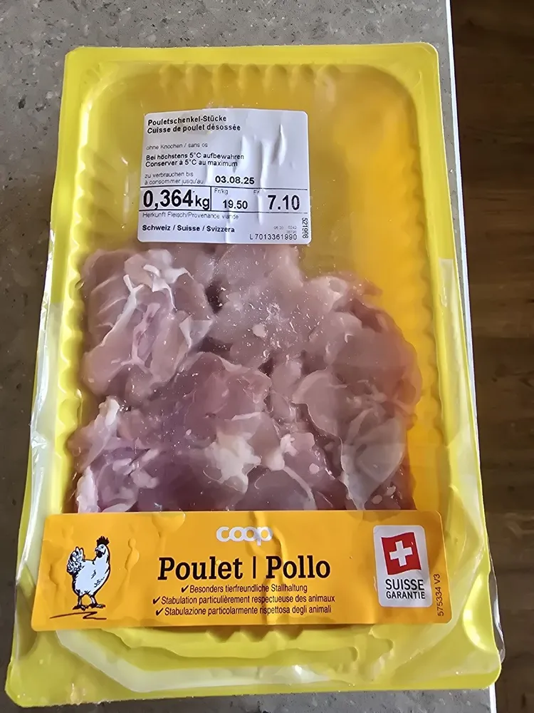 Pouletschenkel-Stücke