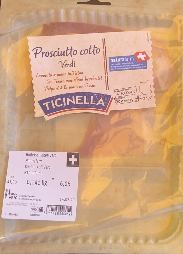 Prosciutto cotto verdi