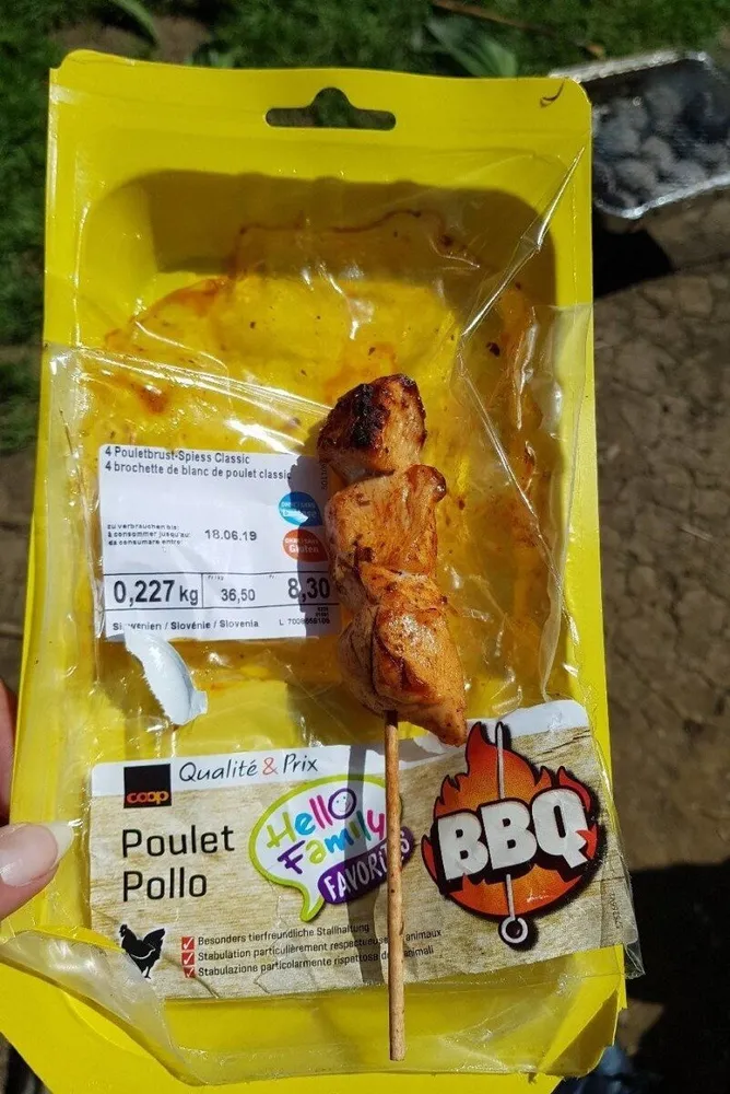 4 brochettes de blanc de poulet classique