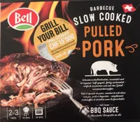 Barbecue slow cooked pulled pork