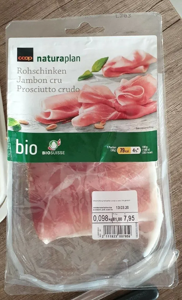 Jambon cru