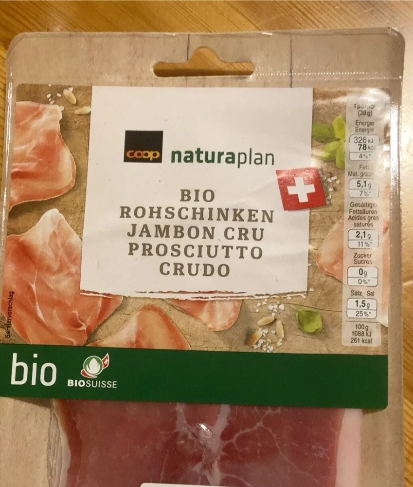 Bio jambon cru