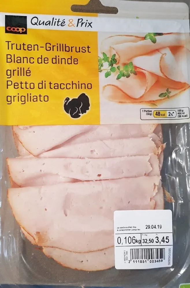 Blanc de dinde grillé