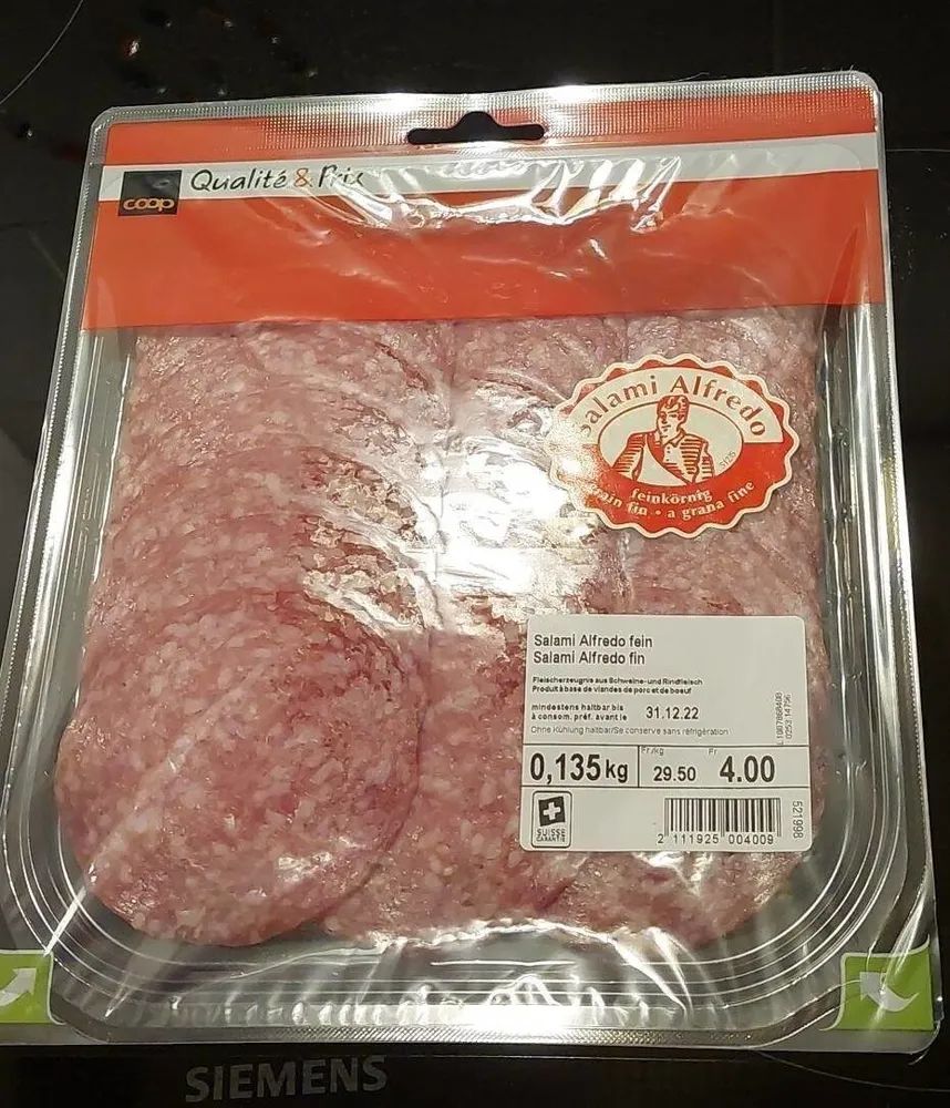Salami alfredo