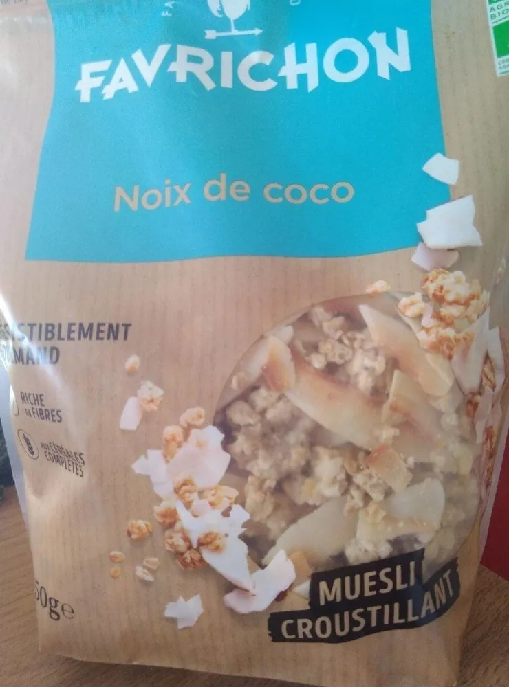 Müesli croustillant noix de coco