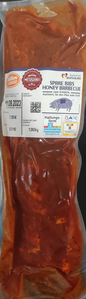 Spare Ribs Honey Barbecue