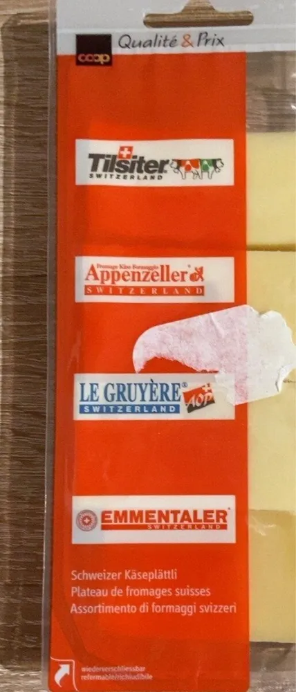 Plateau de fromage suisse