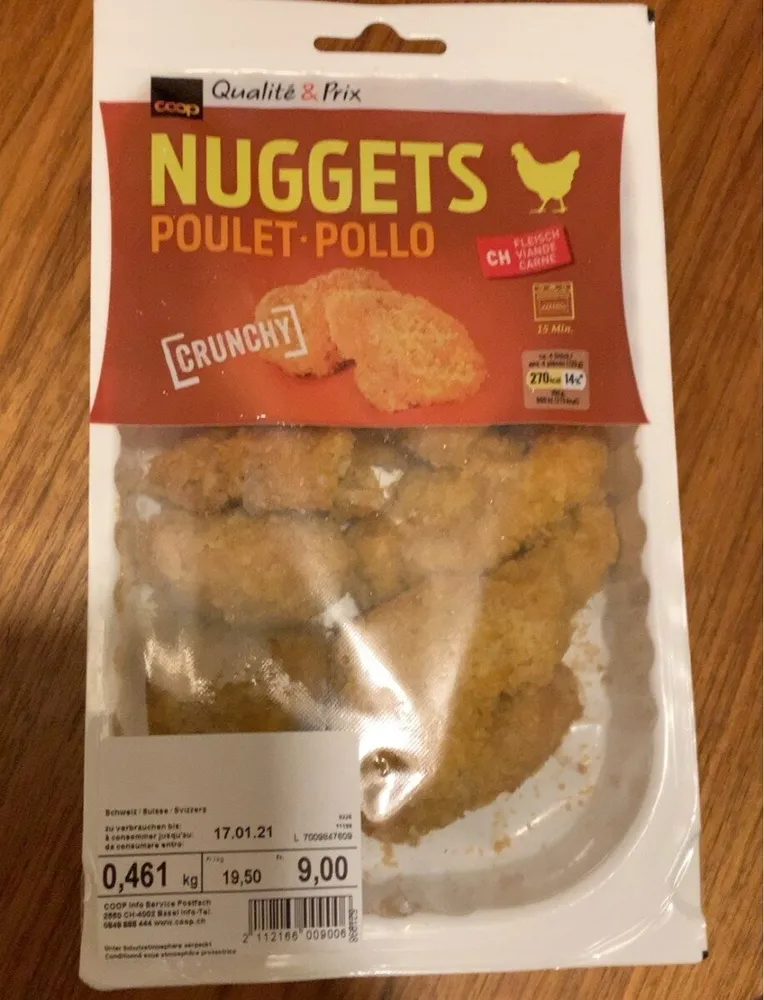 Nuggets poulet crunchy