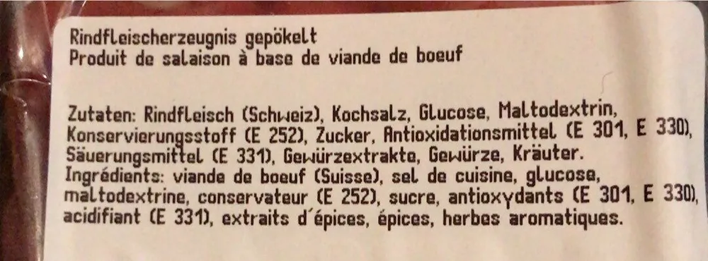 Viande séchée